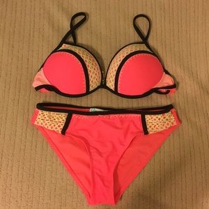 NWOT Hot Pink Bikini